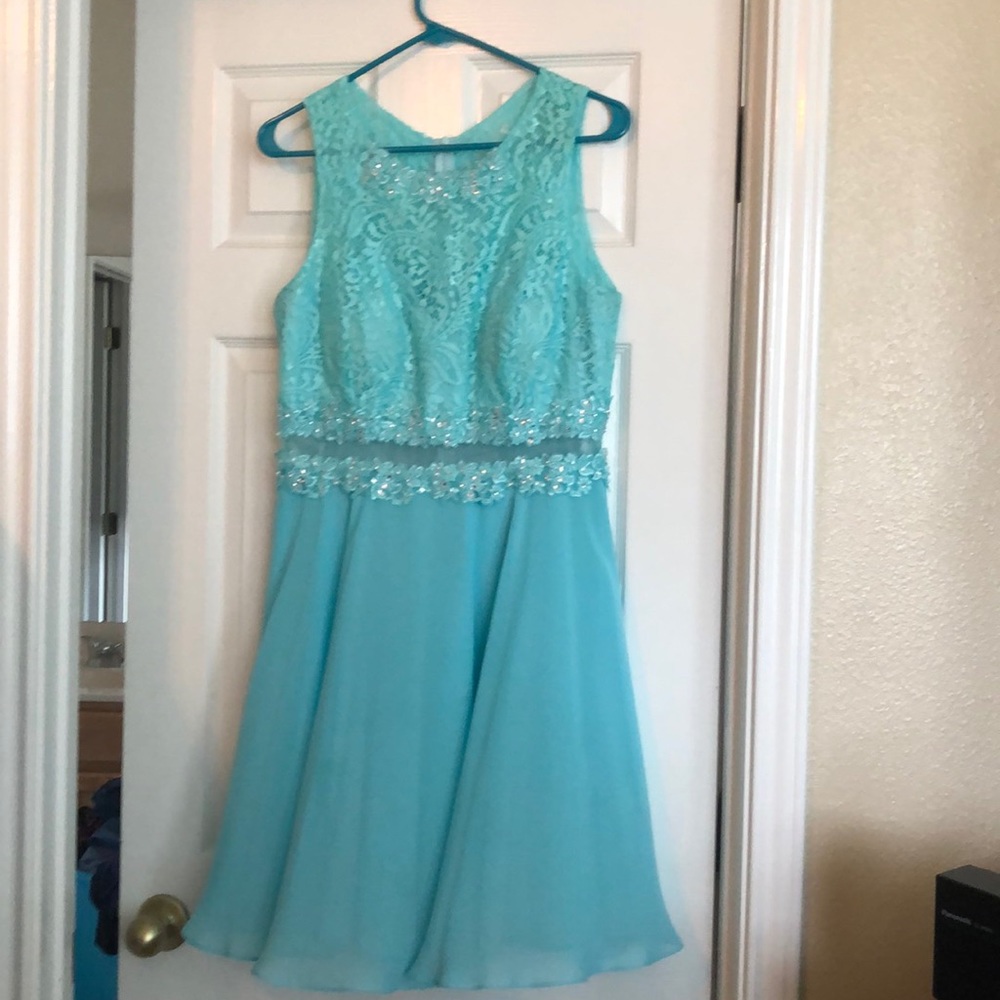 Turquoise quince dama dress